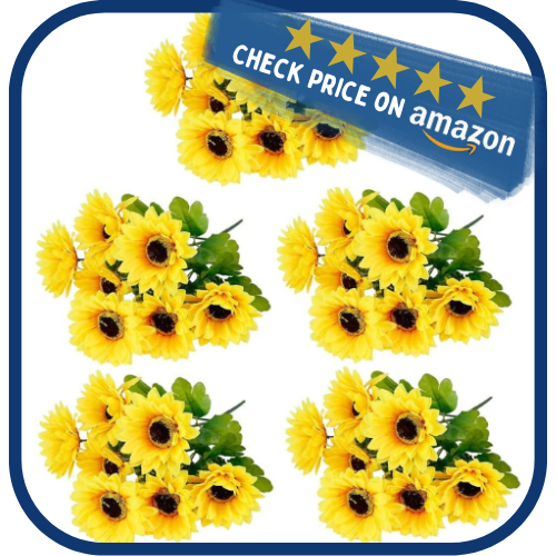 5Pcs Artificial Sunflower Bouquets