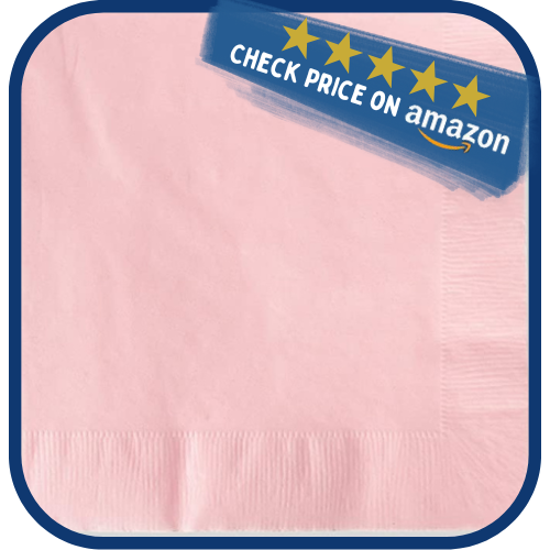 Creative Converting 2-Ply Classic Pink Luncheon Napkin
