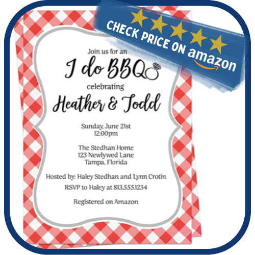 Customized I Do BBQ Invitations