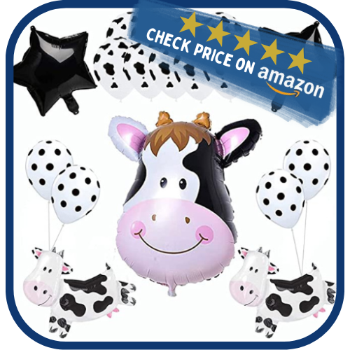 DOETIEN Cow Party Balloons