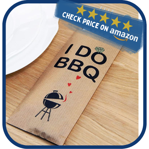 I DO BBQ Kraft Paper Silverware Bags