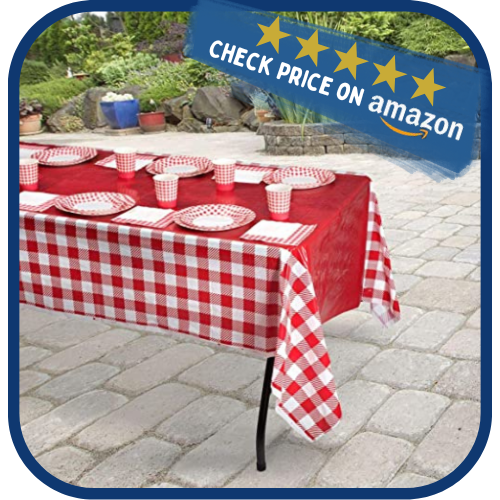 Red and White Checkered Tablecloths