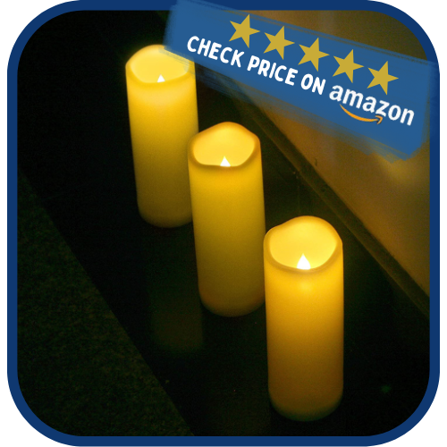 Waterproof Outdoor Flameless Candles with Timer