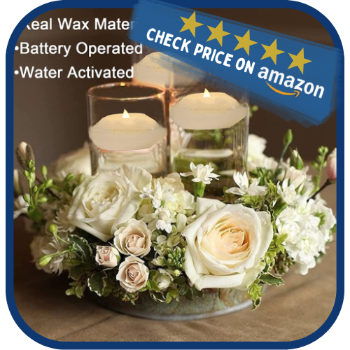 Wax Flicker LED Water Floating Candle