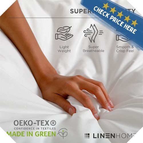 Linen Home 100% Cotton Percale Sheets
