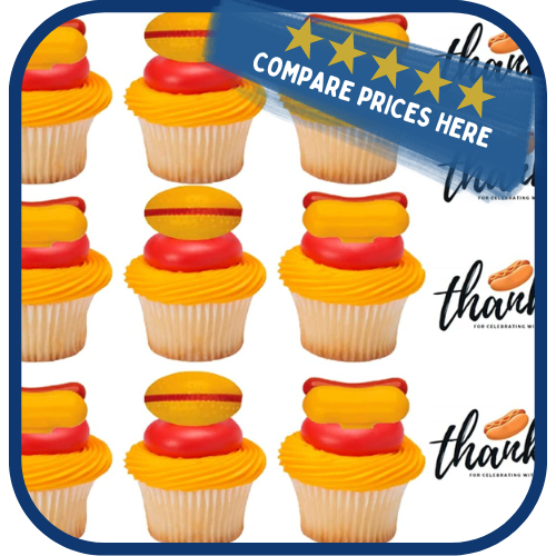 Cupcake Toppers with Favor Stickers