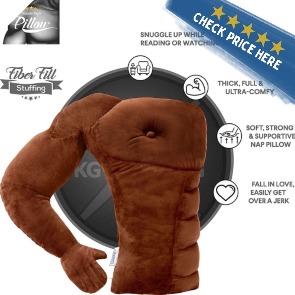 Muscle Man Pillow – Cute and Fun Hunky Husband Cuddle