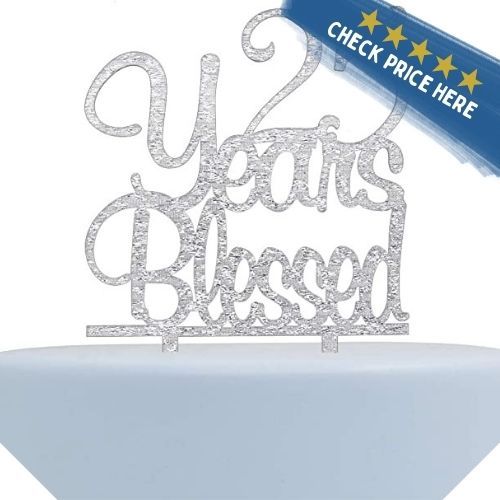 25 Years Blessed Cake Topper