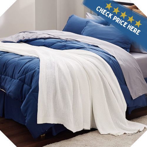 Bedsure 100% Cotton Waffle Weave Blankets