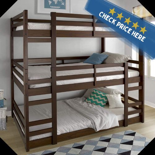 Walker Edison Twin over Twin Triple Bunk Bed