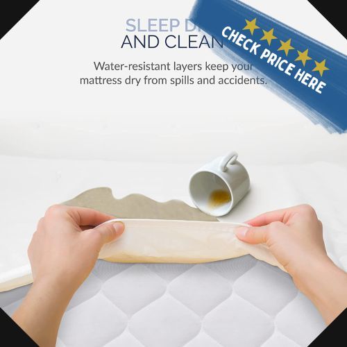 Luna Mattress Protector - Waterproof Mattress Cover with Absorbent Cotton Terry Surface