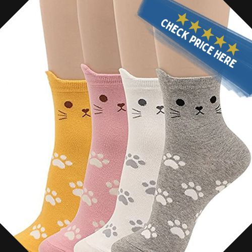 OKIE OKIE Womens Casual Cute Cat Socks